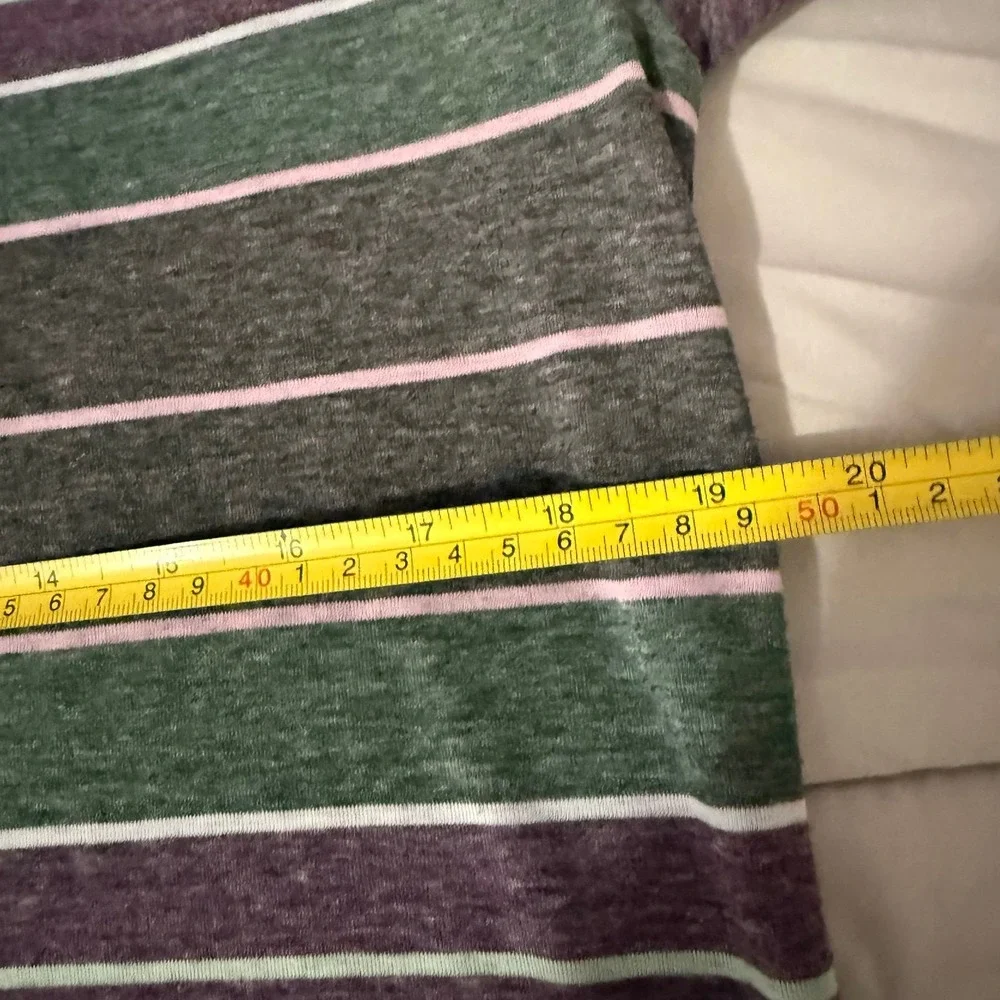 Vintage 80s Levi's Polo Shirt Mens L Purple Heather Striped Made in Korea
